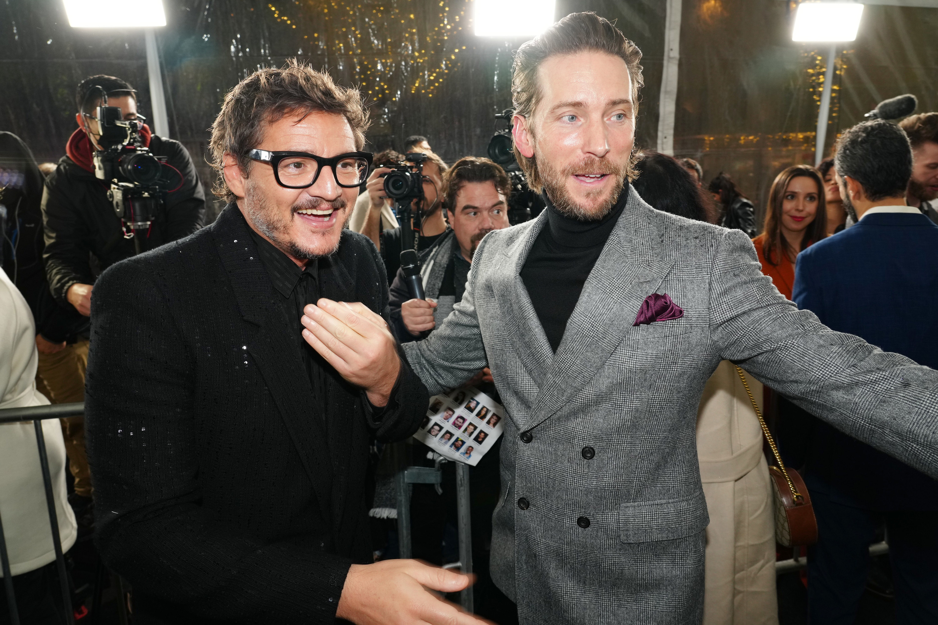 Pedro Pascal and Troy Baker on the red carpet