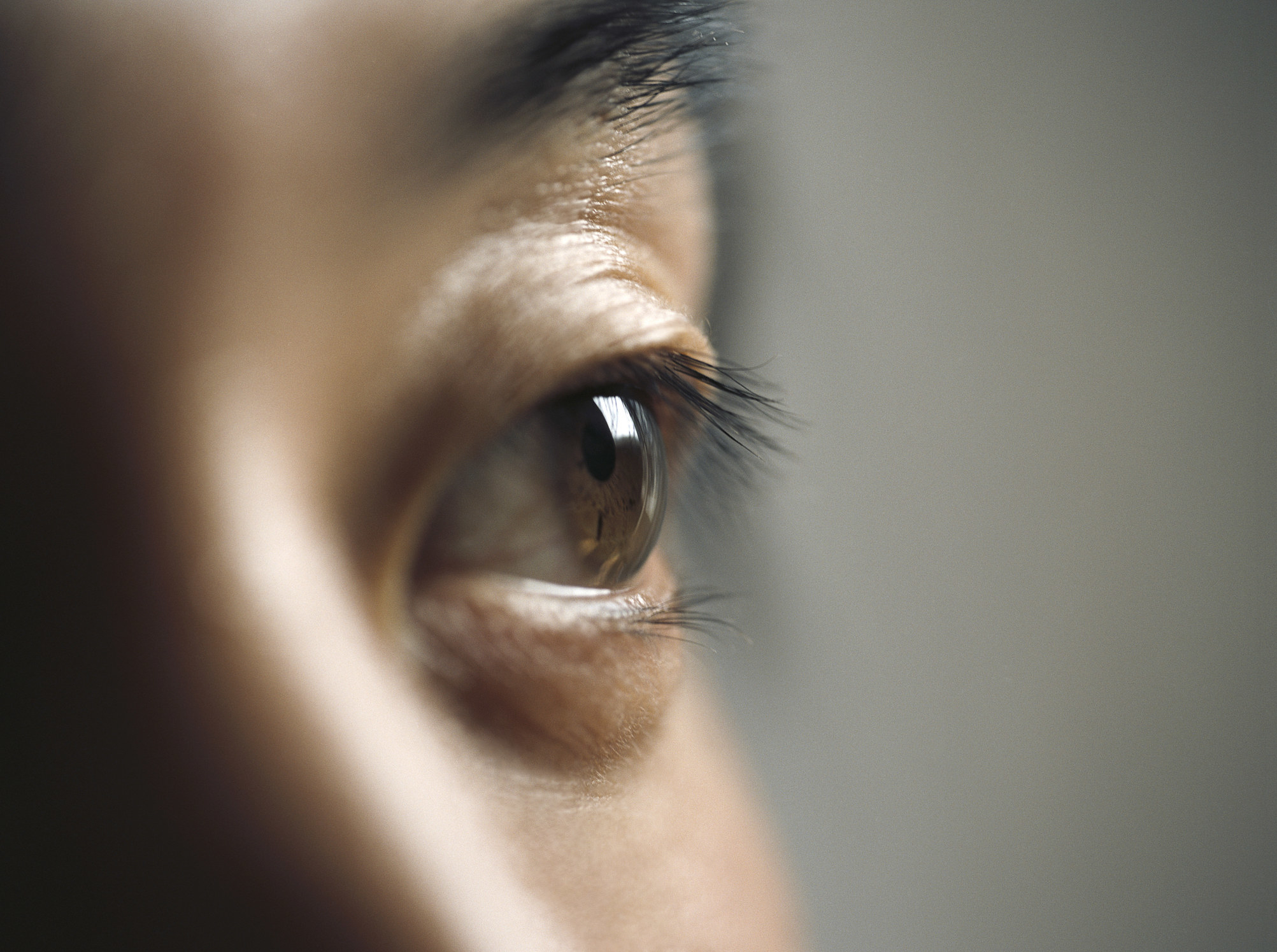 Closeup of someone&#x27;s eye