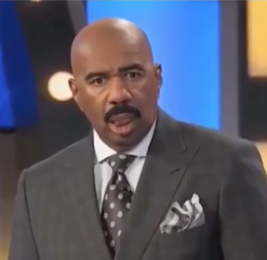 Closeup of Steve Harvey
