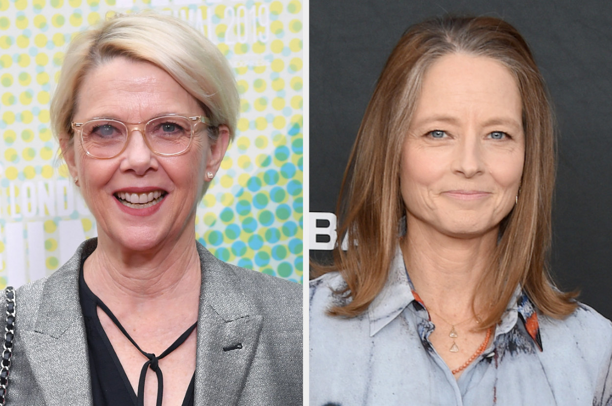 closeups of annette bening and jodie foster