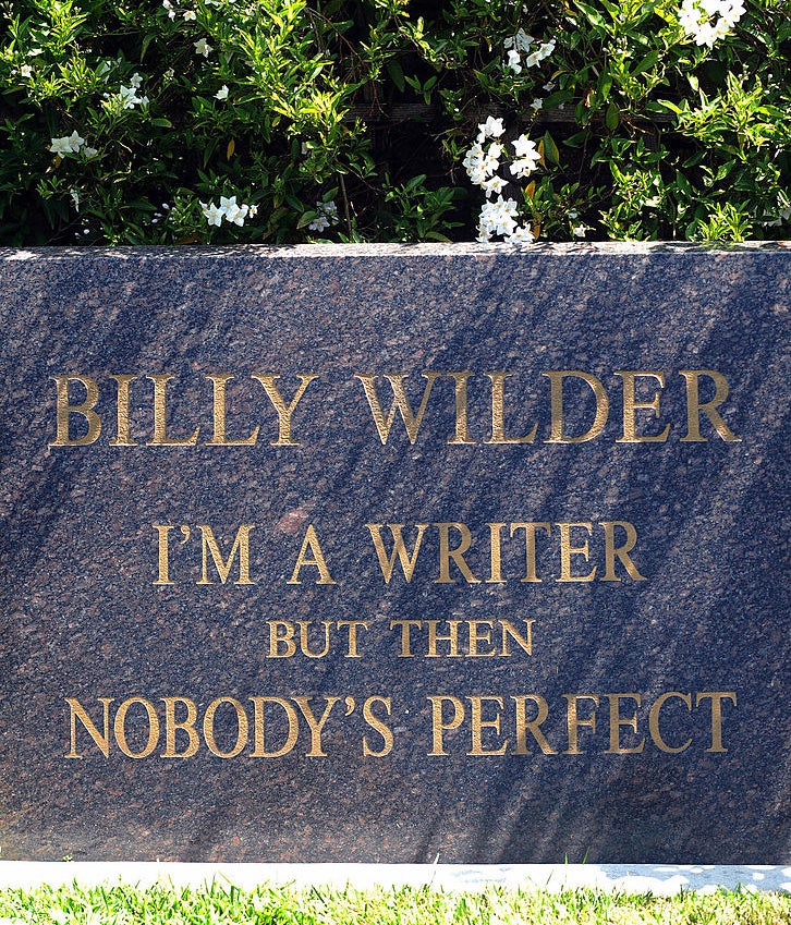 The gravesite of director Billy Wilder is seen in the Westwood Village Memorial Park in Los Angeles