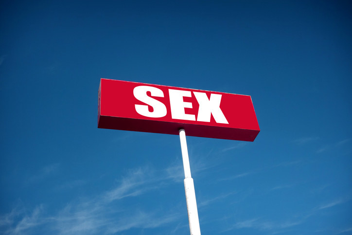 A sign saying, &quot;Sex&quot;