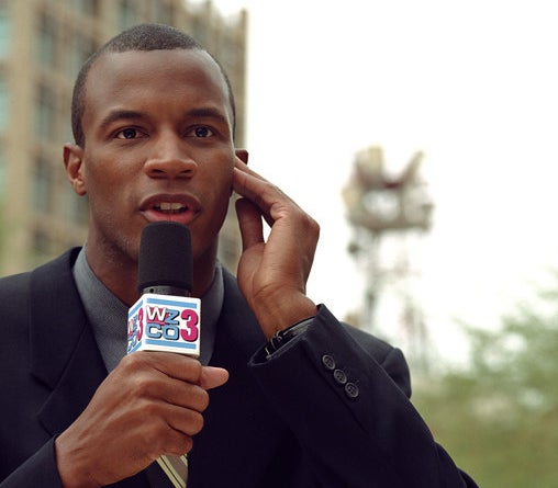 A television news reporter