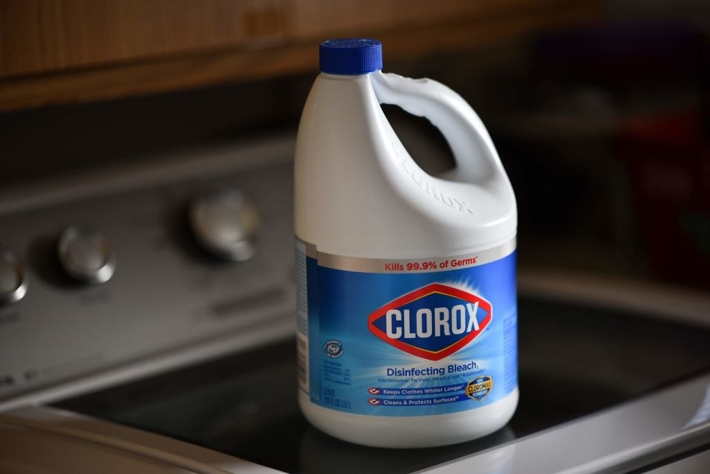 clorox bleach on stove