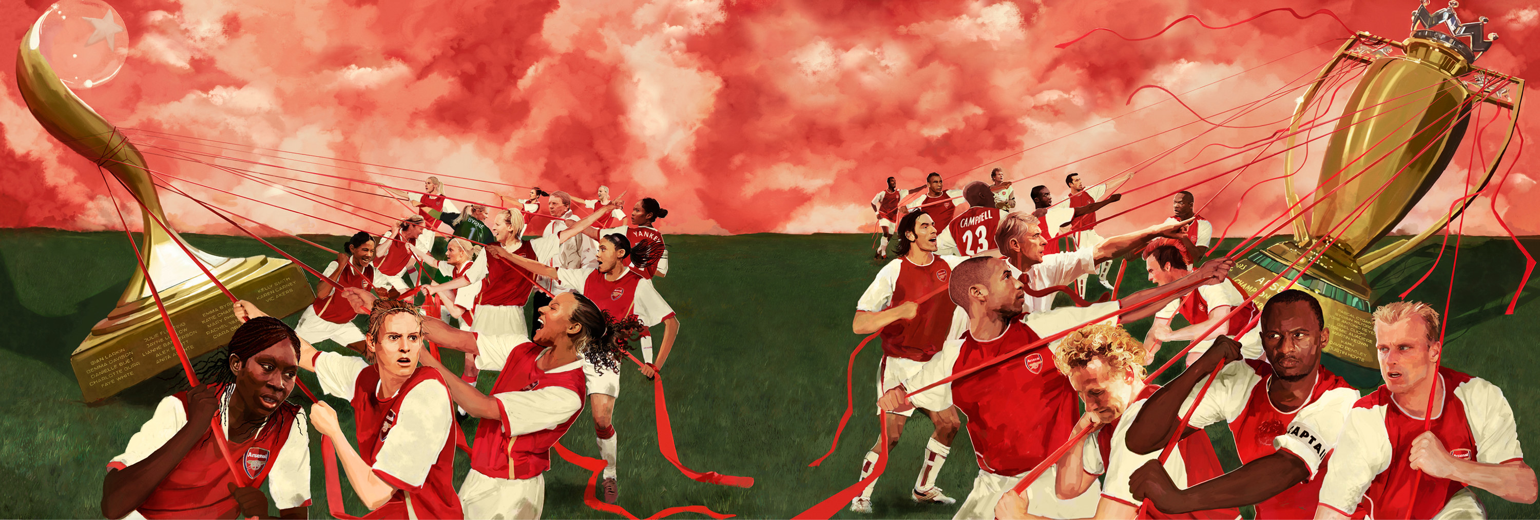 Meet Who Was In Charge Of Arsenal FC s New Emirates Artwork And The Process Behind It - 85