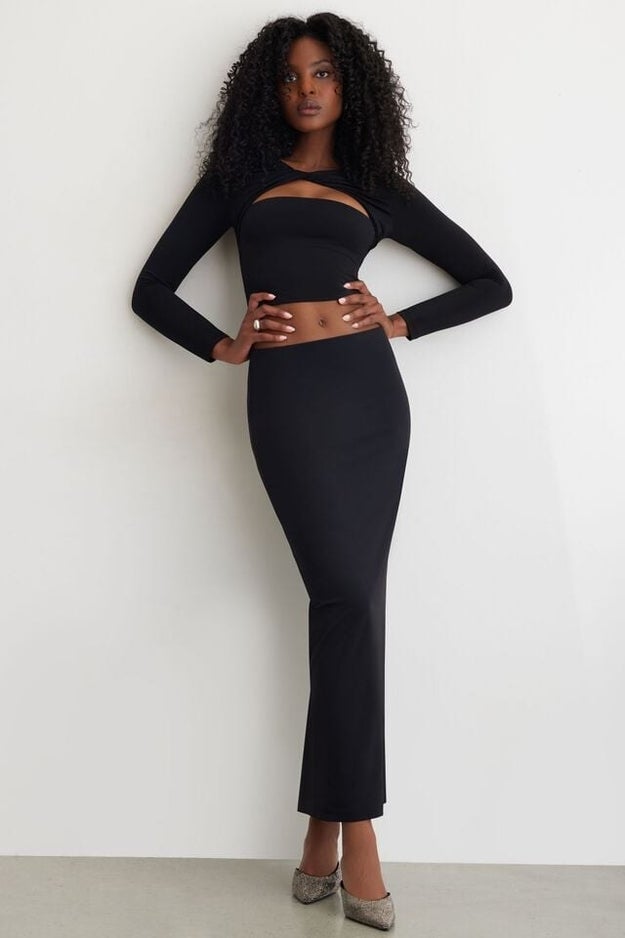 Amikadom Bustier for Sleeve Skims Dupe Bodycon Tight Cropped