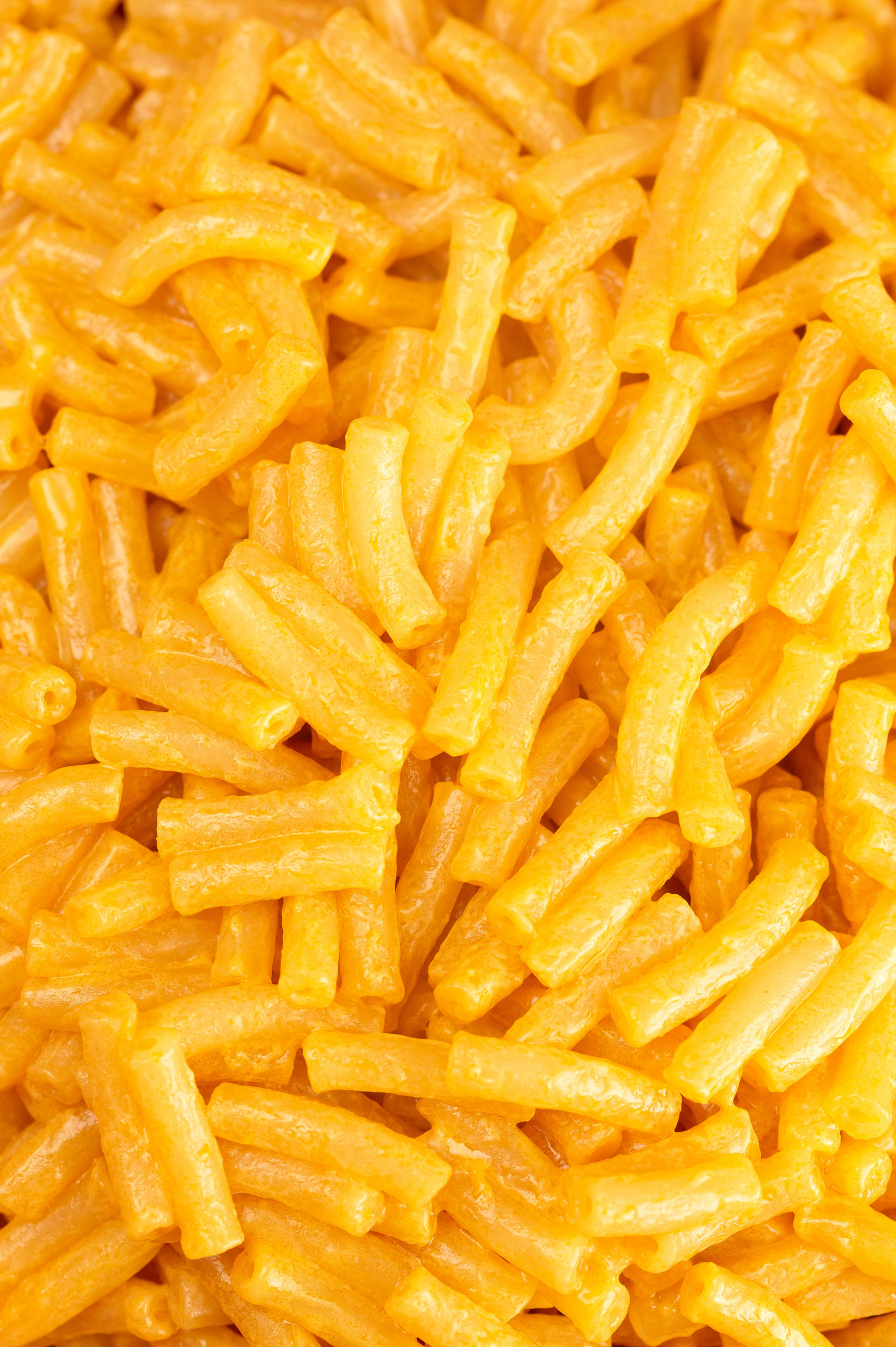 A close-up of boxed mac &#x27;n&#x27; cheese.