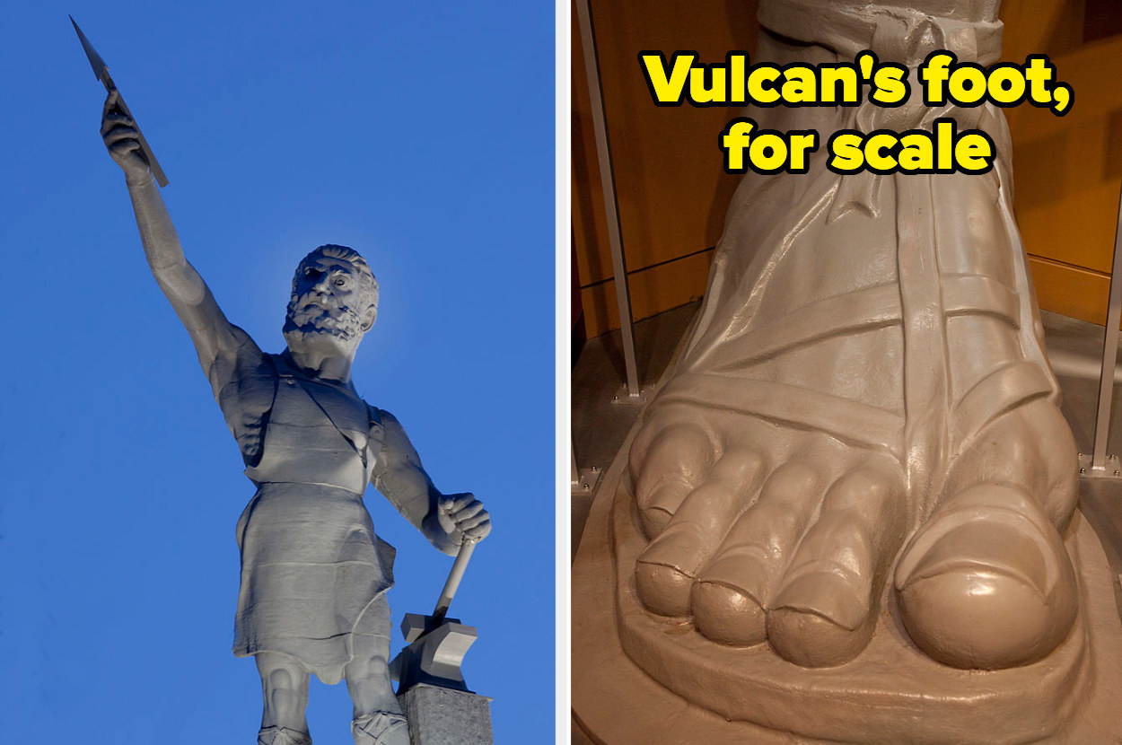 Vulcan and a close-up of the foot
