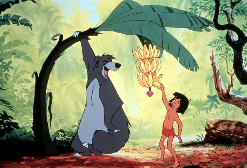 Scene from the animated Jungle Book
