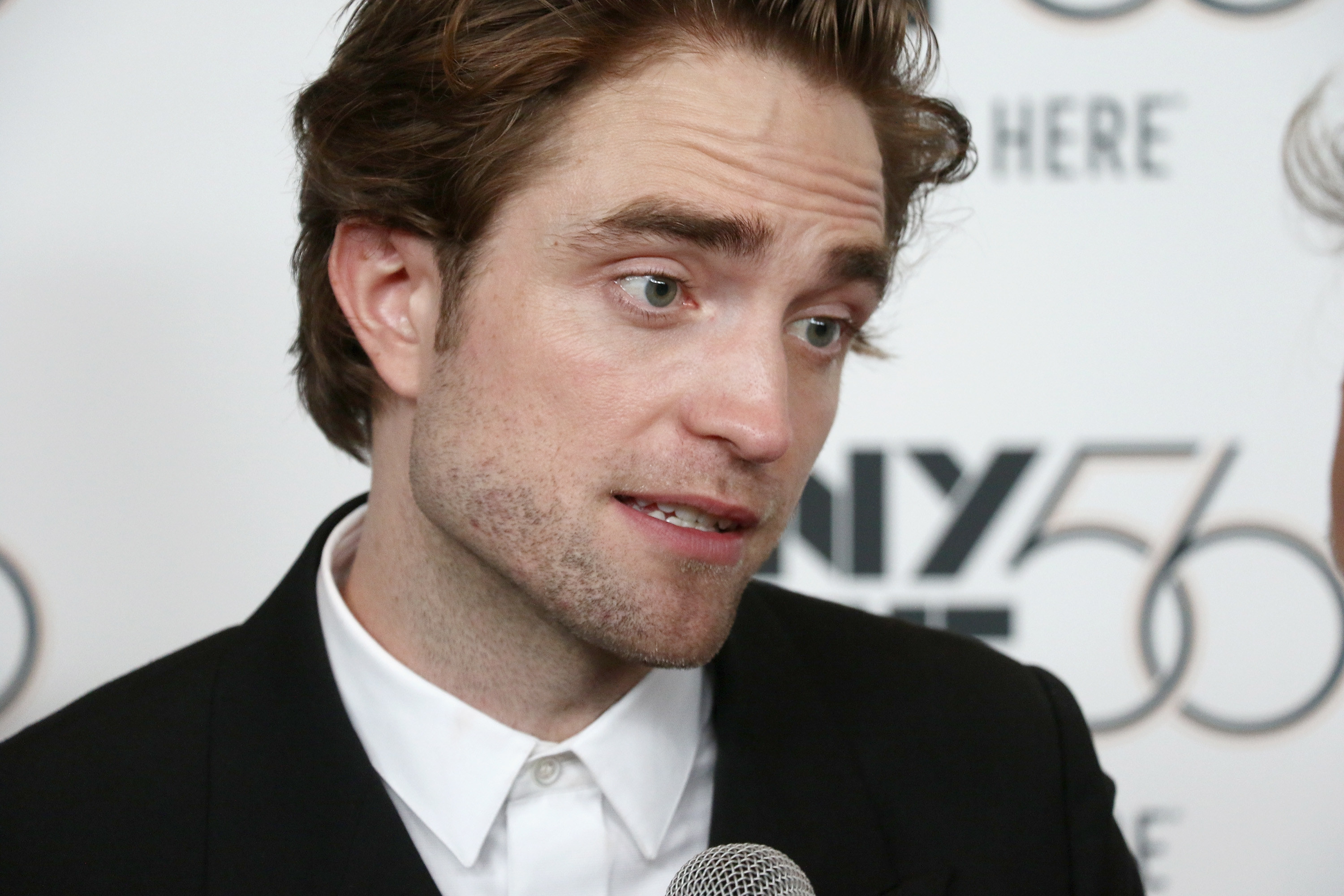 Close-up of Robert being interviewed