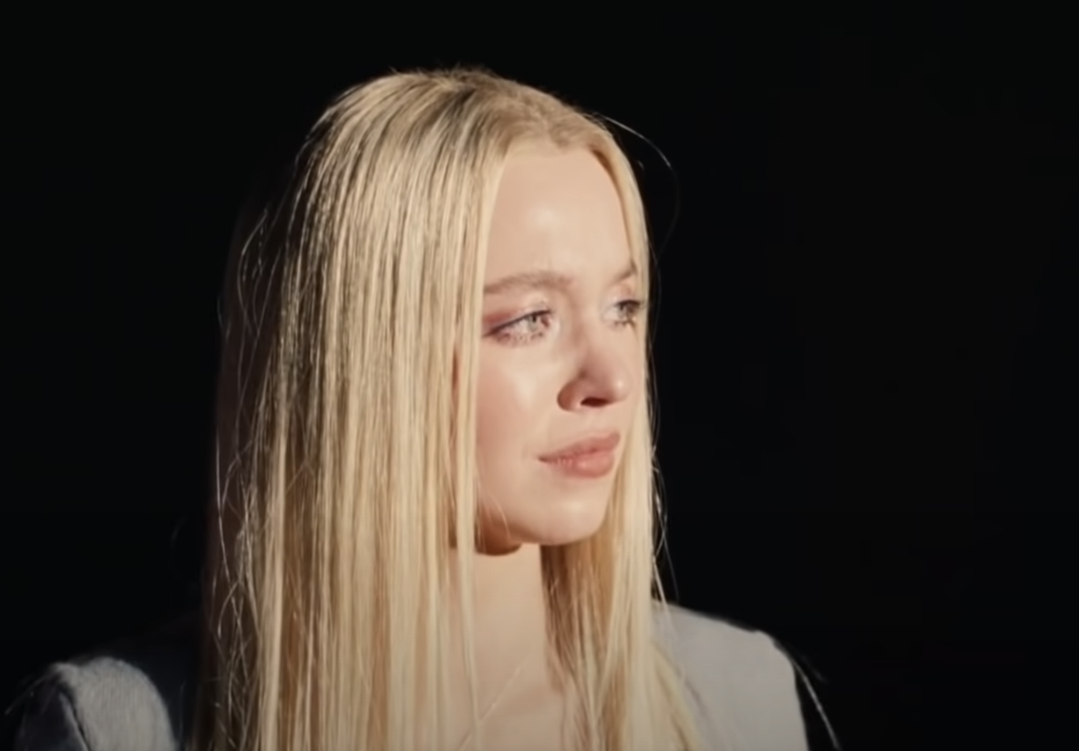 closeup of a teen crying