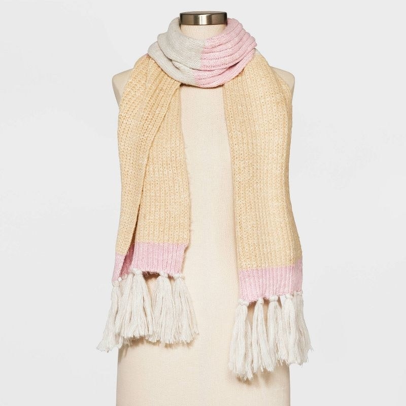The pink scarf