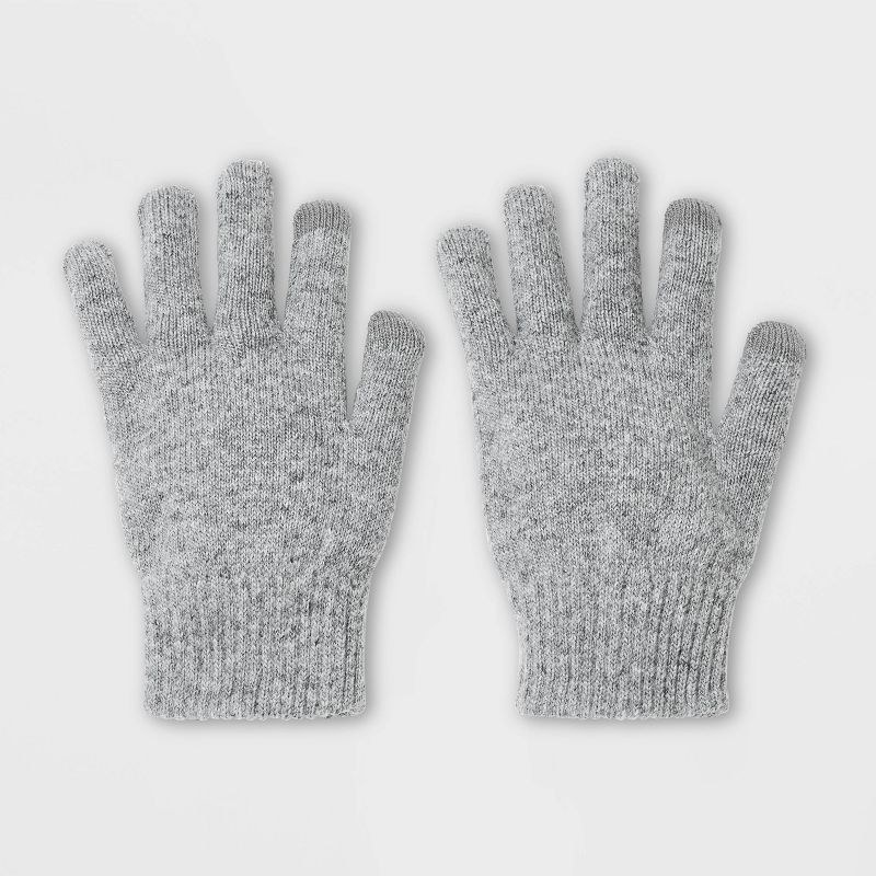 The heather gray gloves
