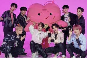 the 8 members of the K-pop group: Stray Kids