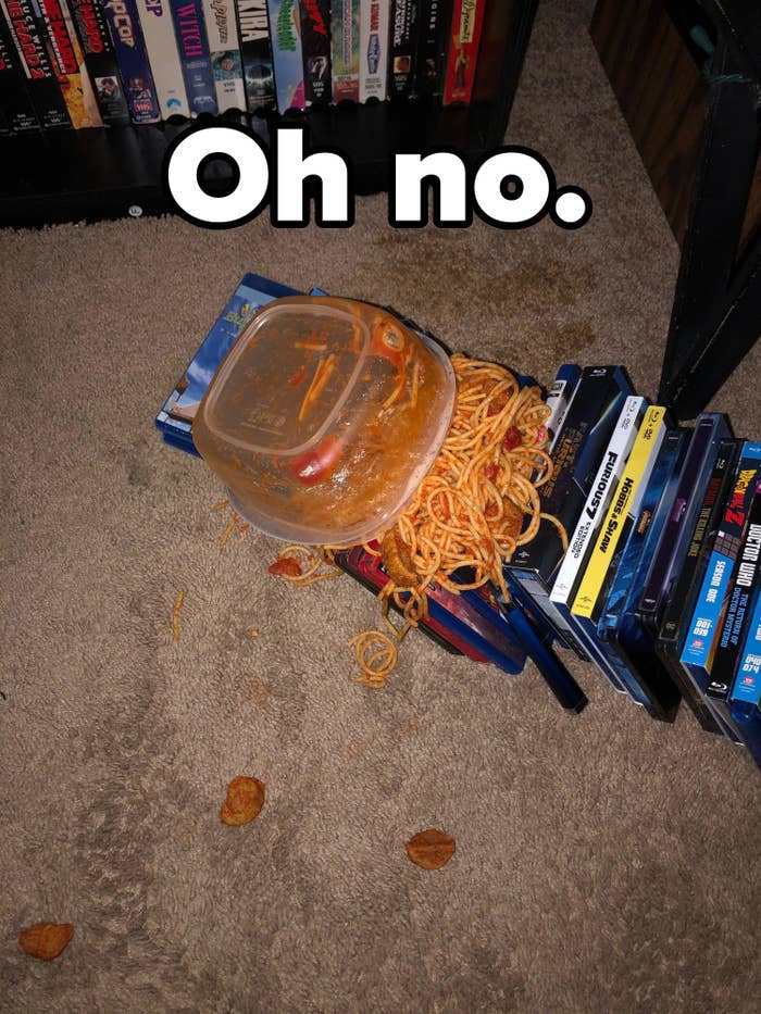 spaghetti that fell on dvds