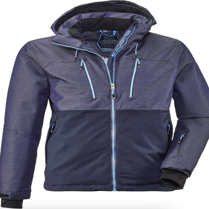 a ski jacket on a blank background