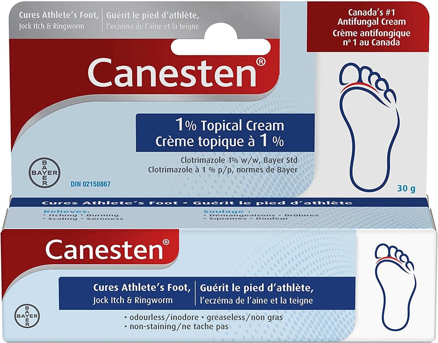 a package of canesten anti-fungal cream
