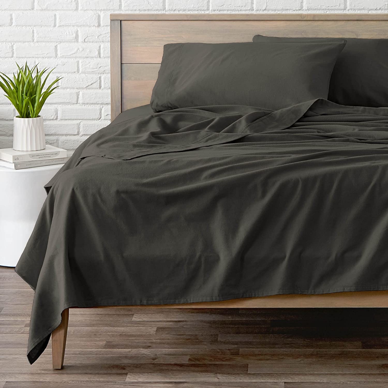 a cozy flannel sheet set
