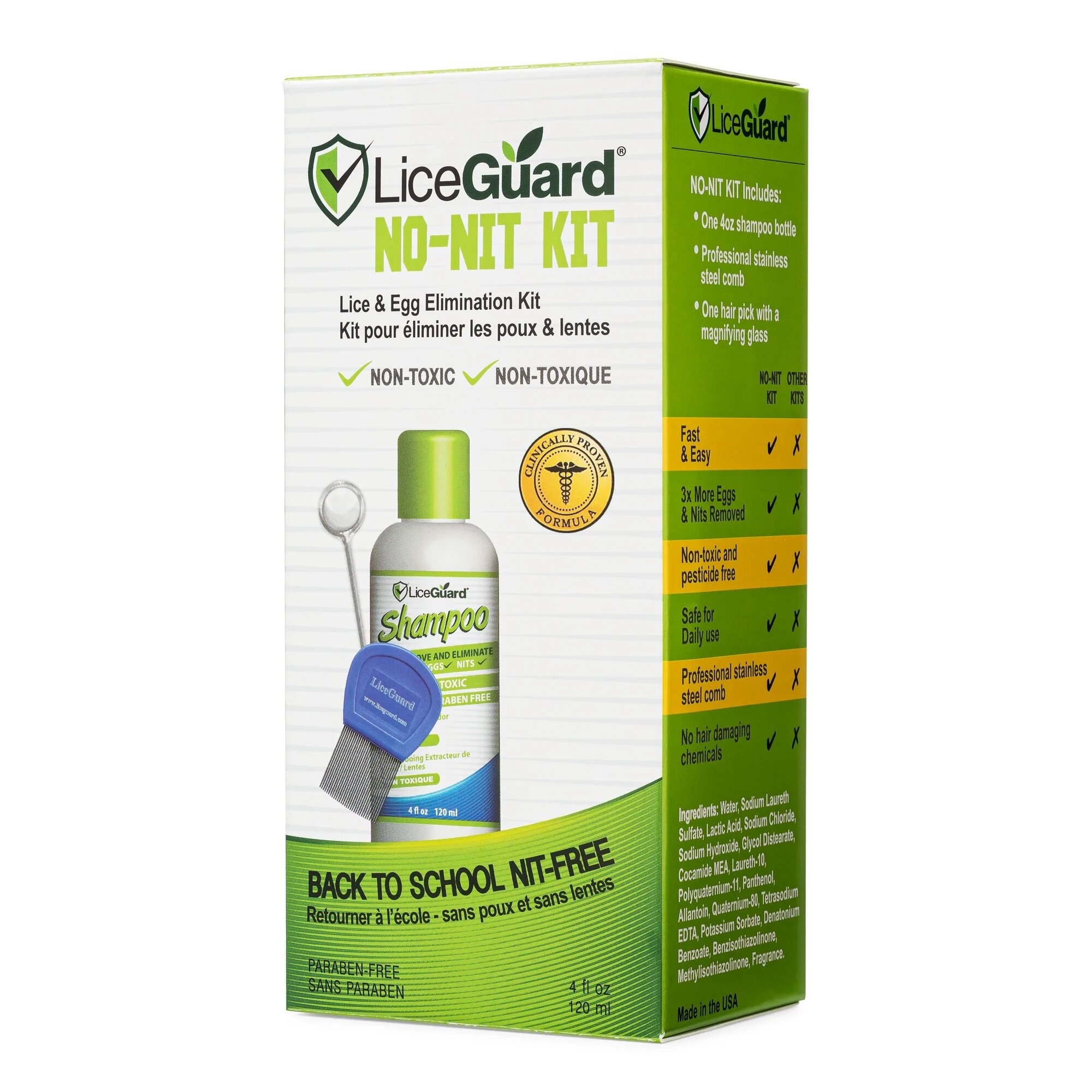 a box of the liceguard kit