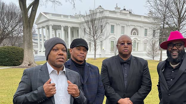 The Golden State Warriors visited the White House as NBA champions, and E-40, Too Short, Sway, and Mistah F.A.B. were among those in attendance.