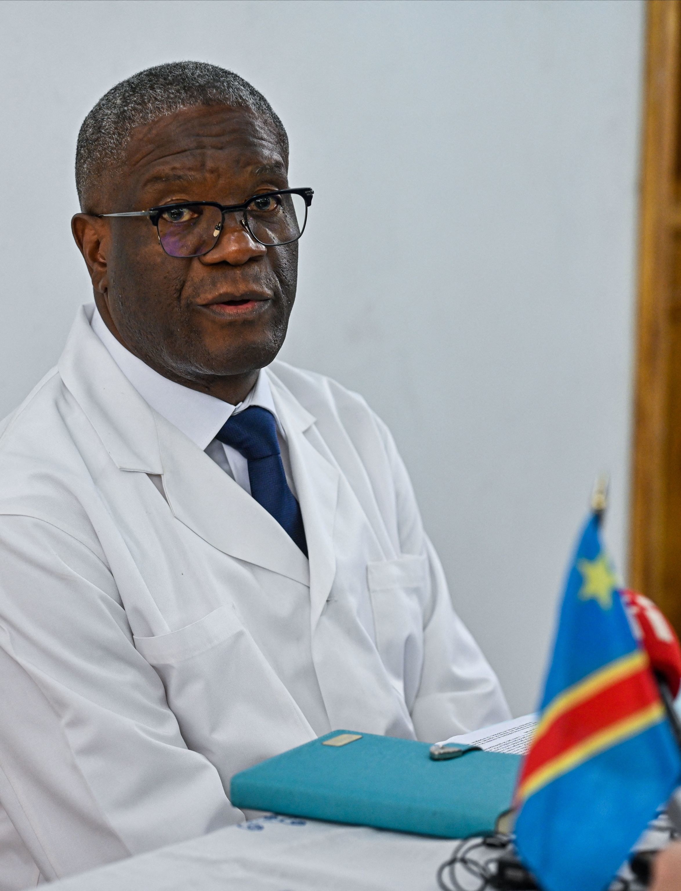 Denis Mukwege sitting