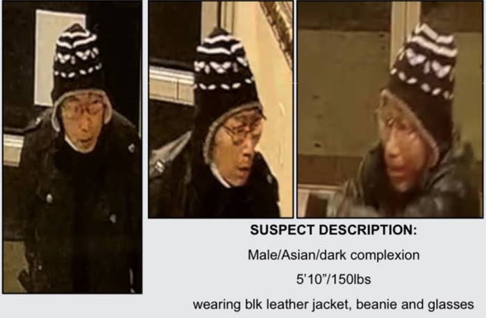 Suspect photos and description as &quot;Male/Asian/dark complexion 5&#x27;10/150lbs&quot;