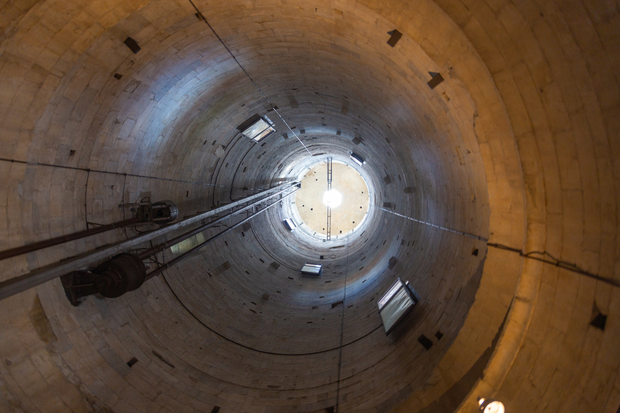 Inside of the Leaning Tower of Pisa