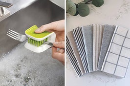 utensil scrubber, reusable washcloths