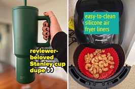 water bottle and air fryer liners 
