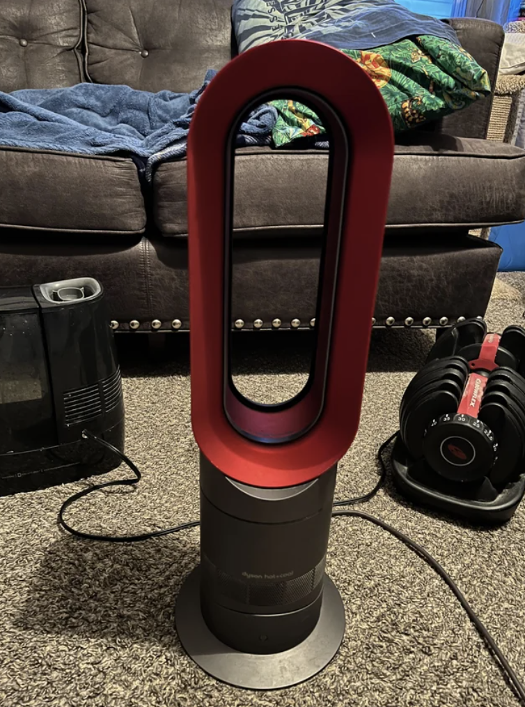 A Dyson fan and space heater