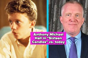 Anthony Michael Hall in "Sixteen Candles" vs. today