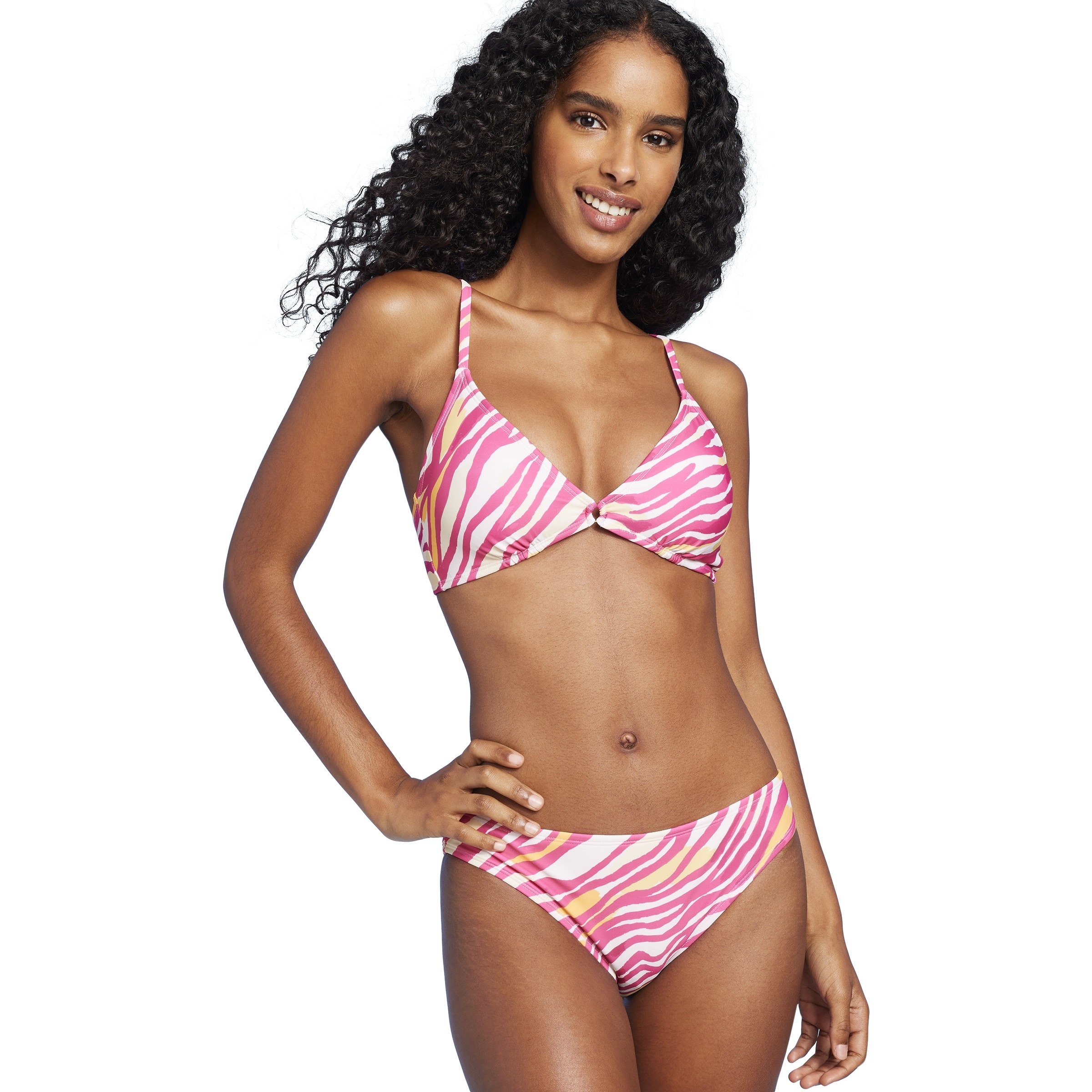 The zebra stripe triangle bikini