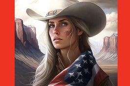 Woman imagined as the US