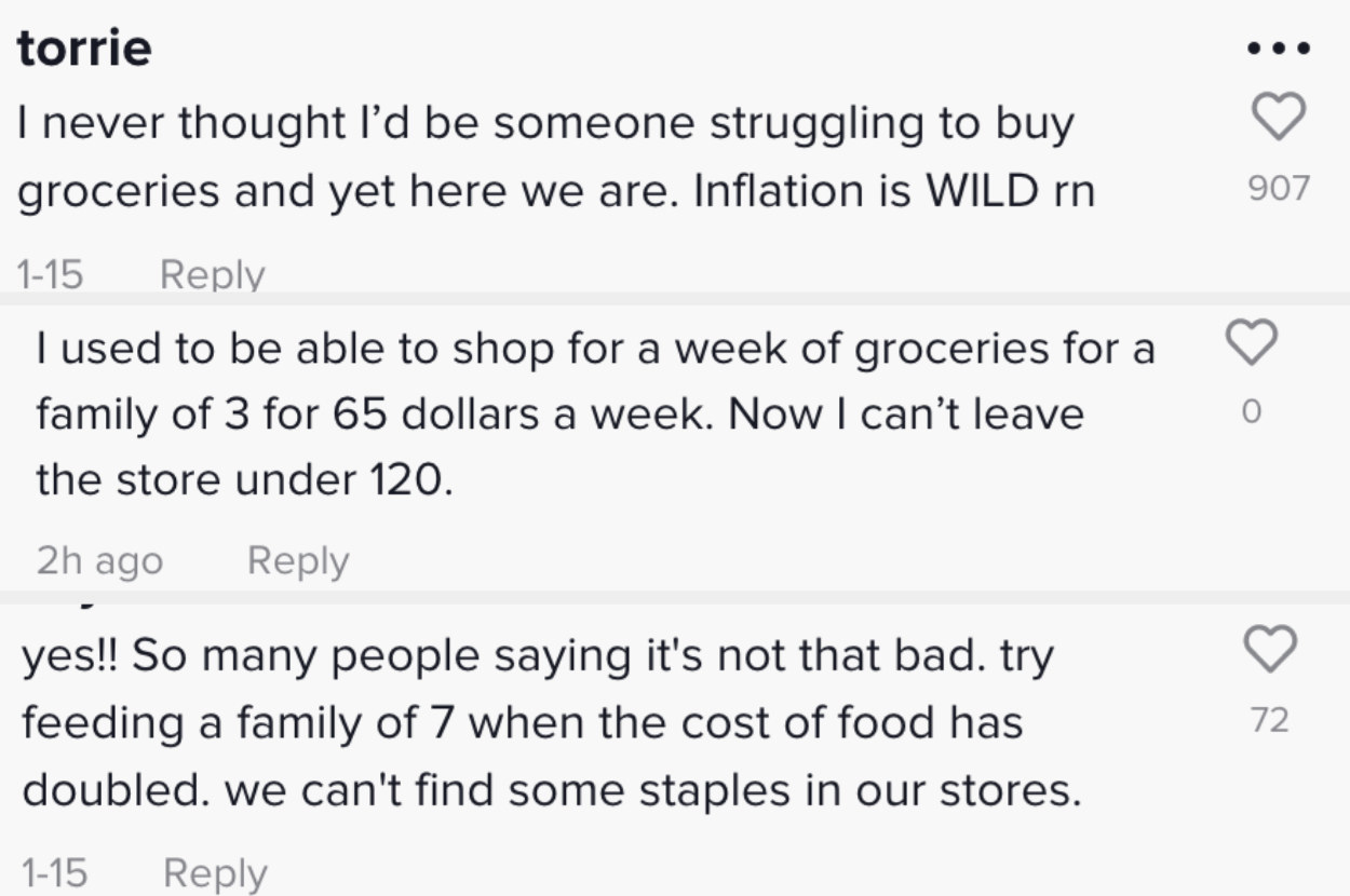 I never thought I&#x27;d be someone struggling to buy groceries and yet here we are
