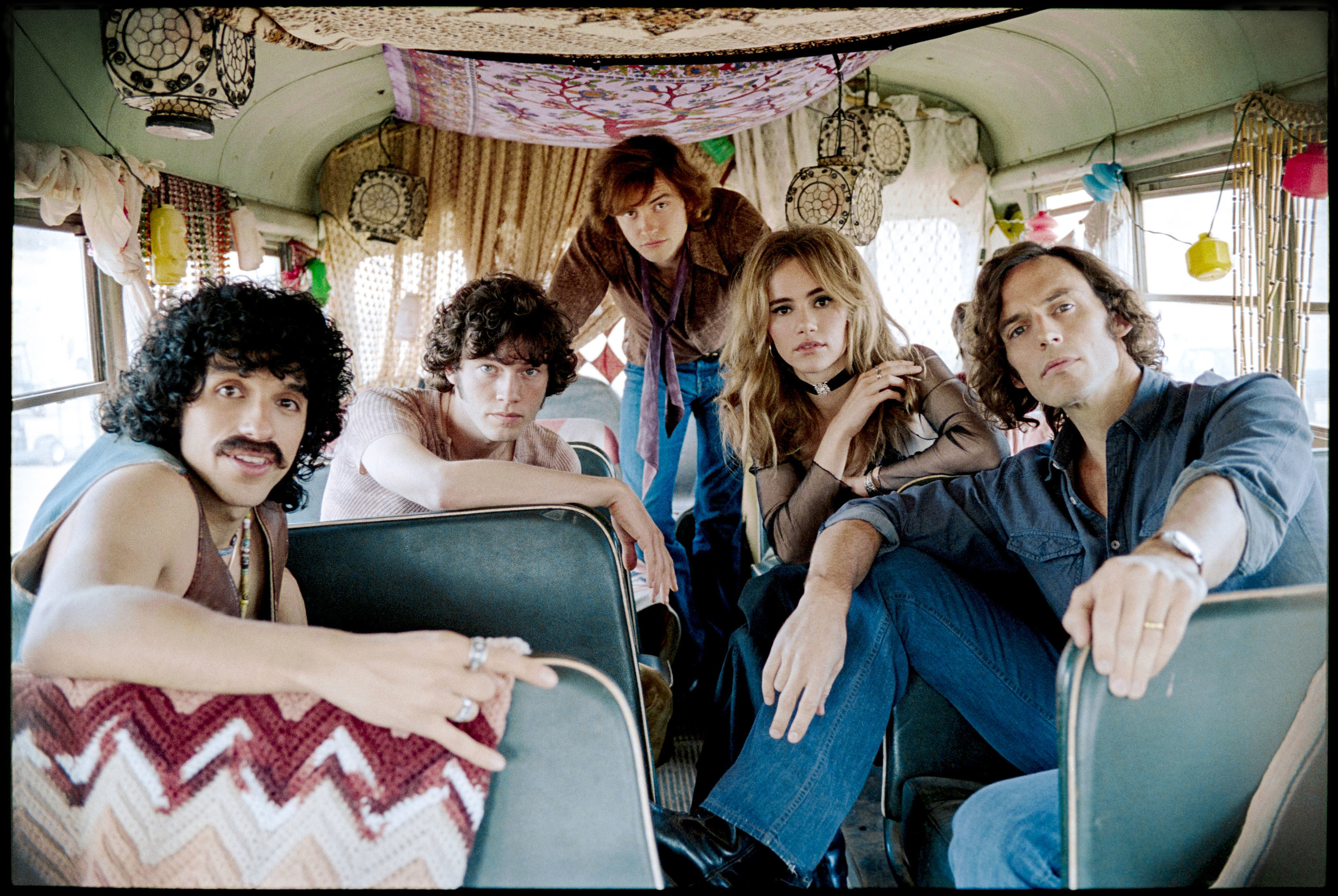 The film&#x27;s band in a bus
