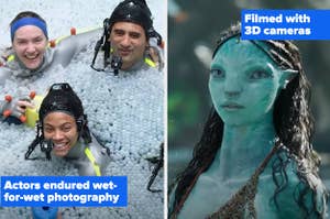 Wet for wet photography and snapshot of Avatar 2 character