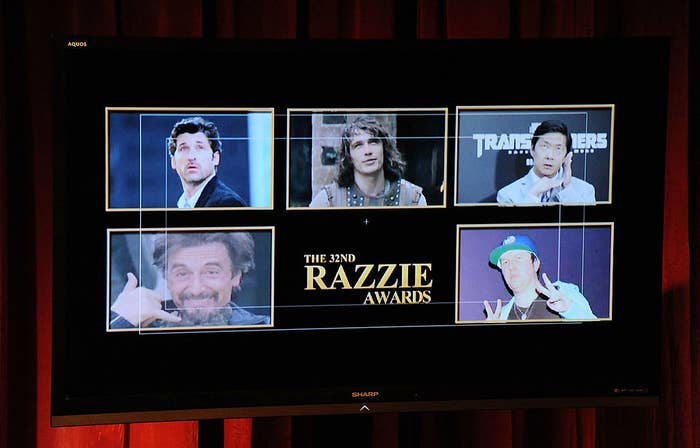 Screenshot from the Razzie Awards