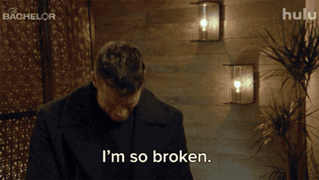 The bachelor in a confessional moment
