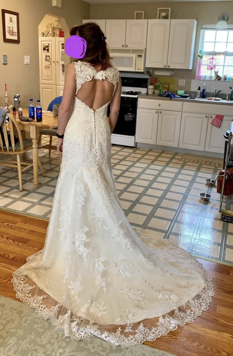 A wedding dress