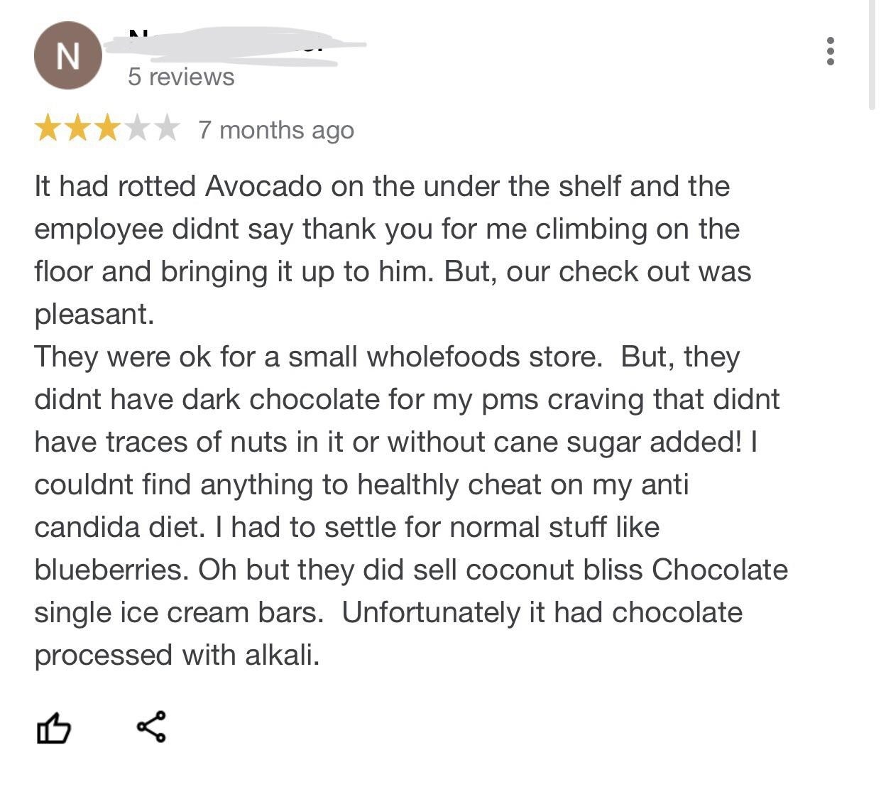 &quot;They were ok for a small wholefoods store.&quot;