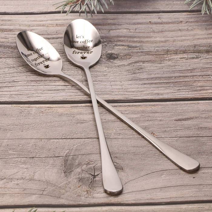 the spoons stacked