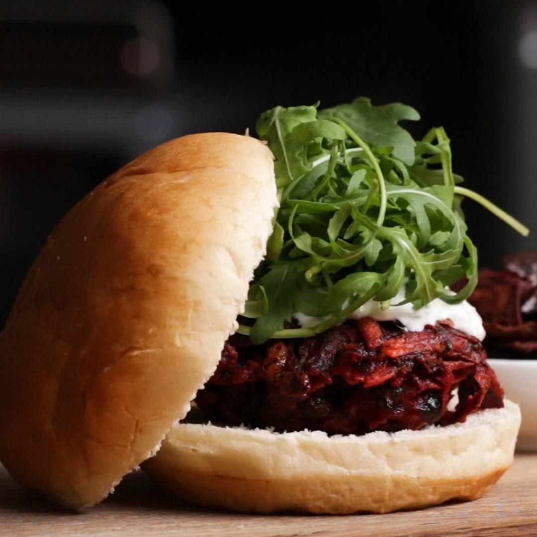 Beetroot &amp;amp; Feta Burgers