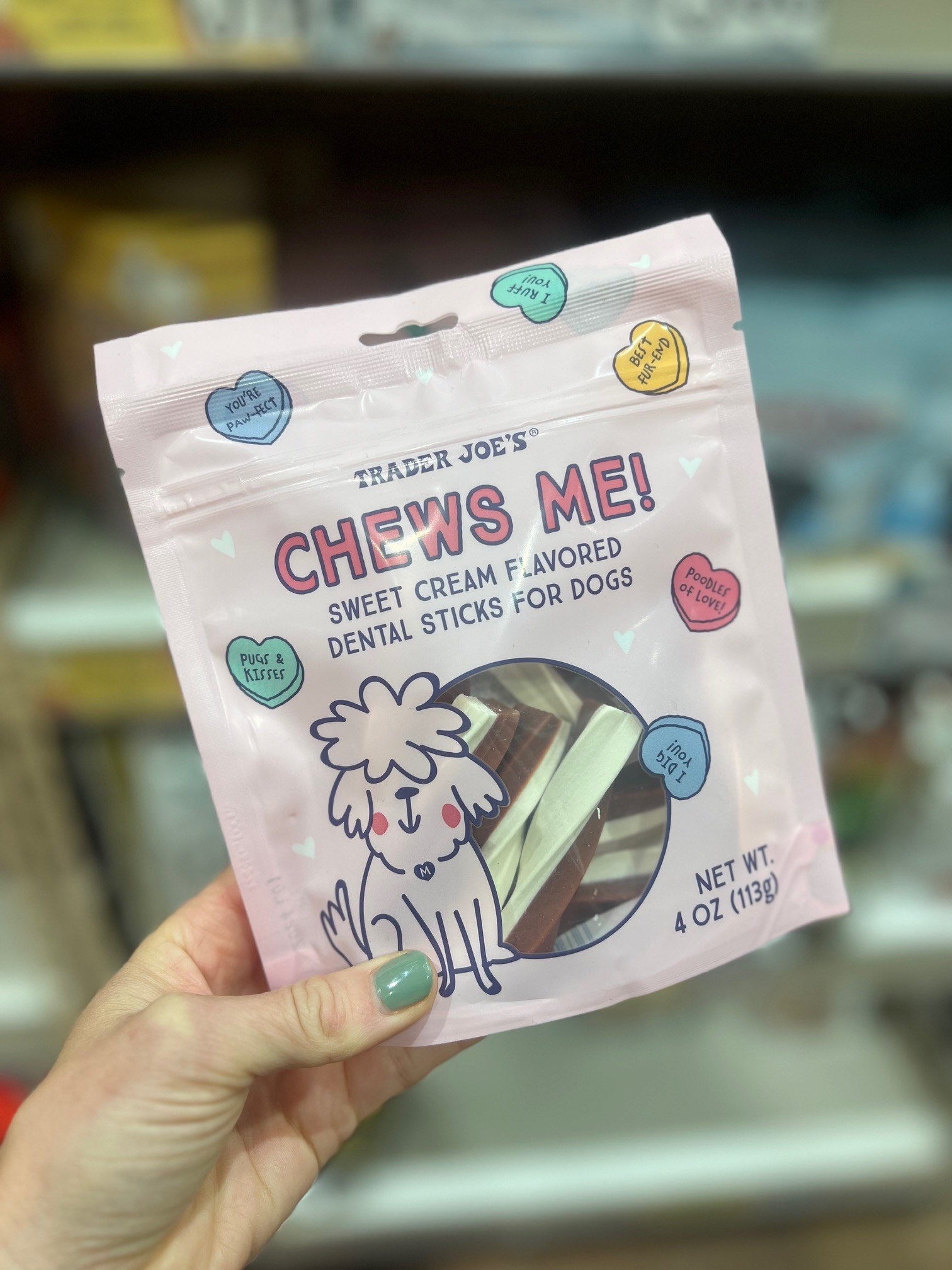 Chews Me! Sweet Cream Flavored Dental Sticks for Dogs