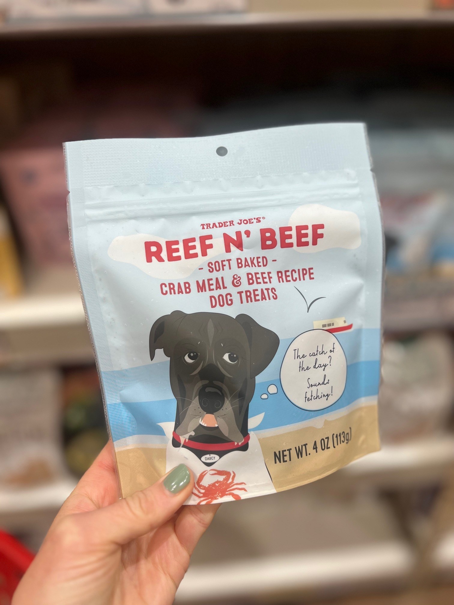 Reef n&#x27; Beef Soft Baked Crab Meal &amp; Beef Recipe Dog Treats