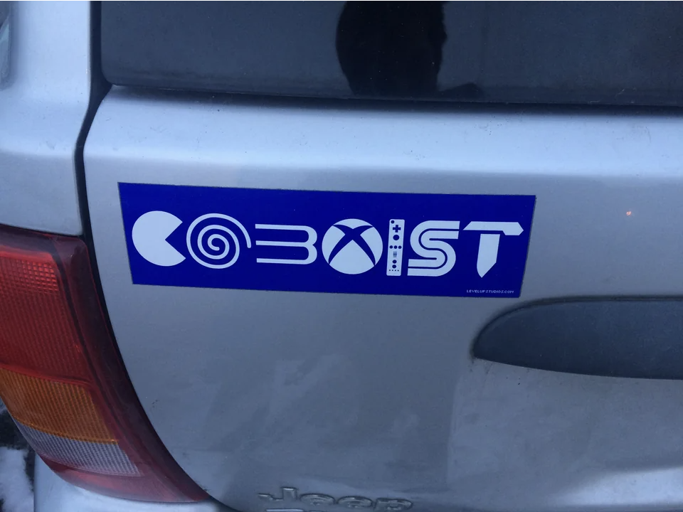 Sticker that reads &quot;coexist&quot; using video game logos