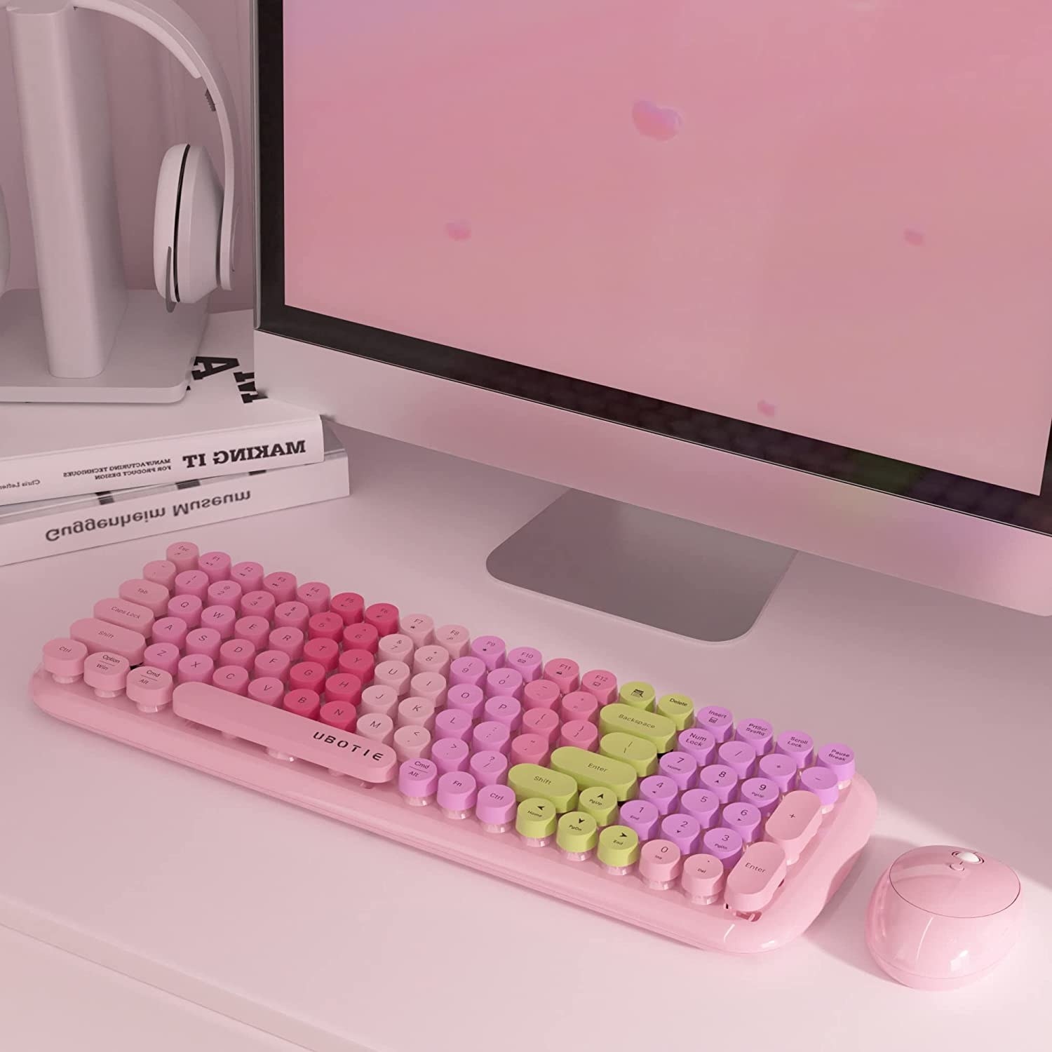 a chunky keyboard on a desk