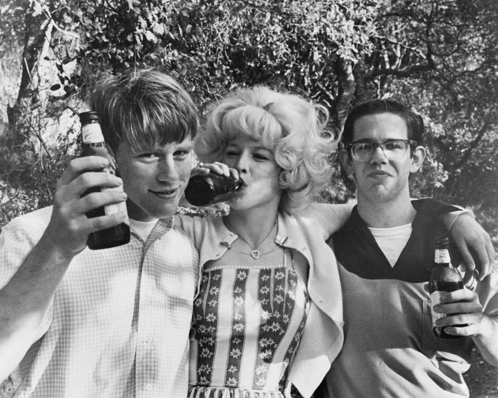 Ron Howard with costars in American Graffiti