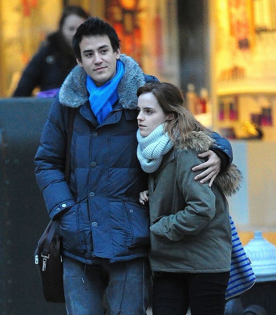 Will and Emma wearing coats