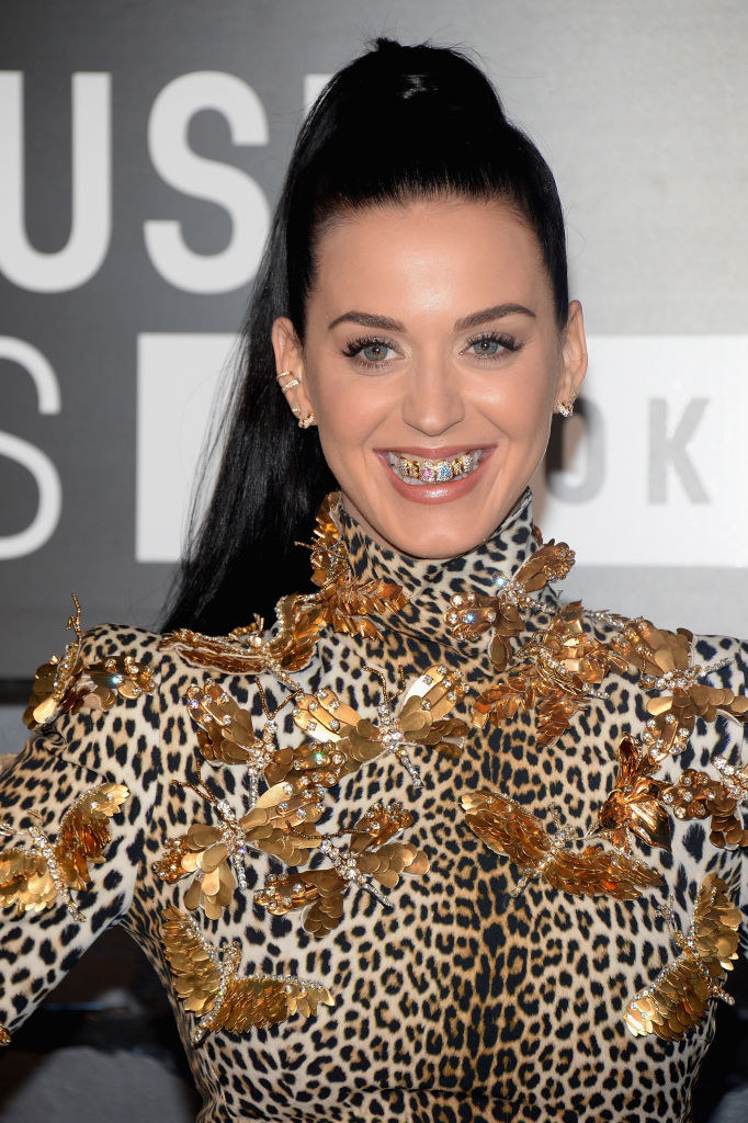 closeup of katy with a grill