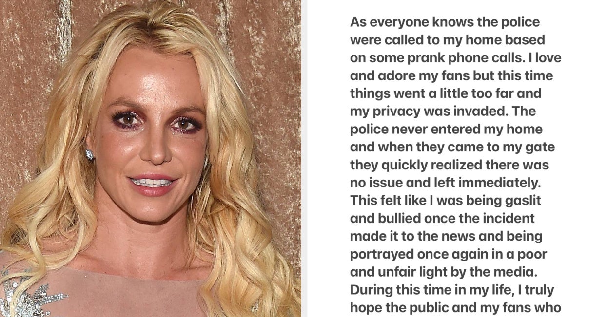Britney Spears responde al control de sobriedad de la policía